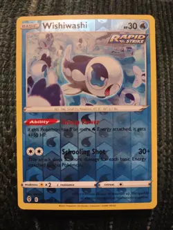 Wishiwashi Evolving Skies 046/203 NM Reverse Holo Rare Pokemon Card - Image 1