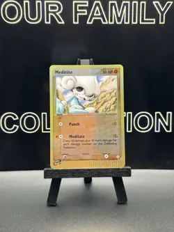 Meditite 37/97 Reverse Holo EX Dragon Uncommon Pokemon Card - Image 1