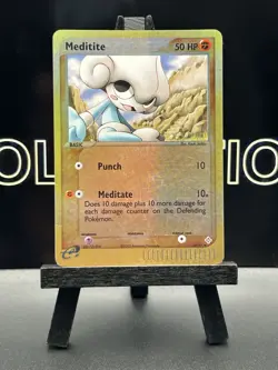 Meditite 37/97 Reverse Holo EX Dragon Uncommon Pokemon Card - Image 2