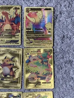Set of 25 Charizard,Snorlax,Sableye,Greninja&More Gold Foil Fan Art Card - Image 4