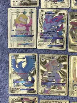 Set of 25 Charizard,Snorlax,Sableye,Greninja&More Gold Foil Fan Art Card - Image 5