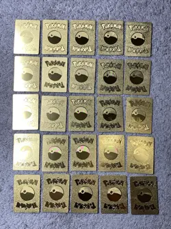 Set of 105 Charizard,Charmander,Pikachu,Mewtwo,More Gold Foil Fan Art Card MP-LP - Image 5