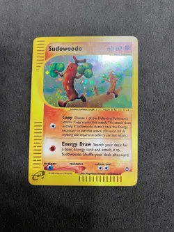 Sudowoodo Aquapolis H24/H32 Holo eReader Swirl Pokemon TCG NM - Image 1