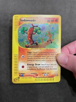 Sudowoodo Aquapolis H24/H32 Holo eReader Swirl Pokemon TCG NM - Image 3