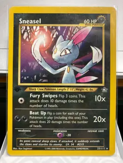 1st Edition - 1995-2000 Vintage Pokemon TCG Neo Genesis /111 Card New - Image 4