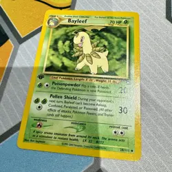 Pokemon Cards: Neo Genesis 1st Edition Uncommon: Bayleef 28/111 - Image 1