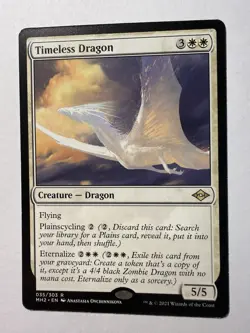 MTG Magic the Gathering Timeless Dragon (35/632) Modern Horizons 2 LP - Image 1