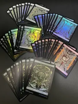 MTG Phyrexian ALL will be one Full Art FOIL Basic Land ×50 Each of 10 - Image 1