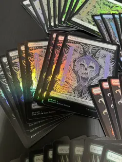 MTG Phyrexian ALL will be one Full Art FOIL Basic Land ×50 Each of 10 - Image 4
