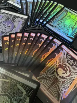 MTG Phyrexian ALL will be one Full Art FOIL Basic Land ×50 Each of 10 - Image 5
