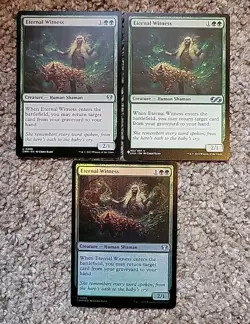 3x X3 Eternal Witness Various Sets NM - MTG Magic 1 Foil 2 Regular - Image 1
