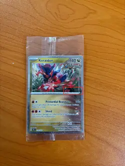 Pokemon Temporal Forces Koraidon 119/162 EB Games Stamp Promo SEALED - Image 1