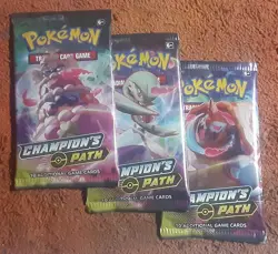 Pokemon TCG Champions Path Booster Packs Lot Of 3 - Image 1