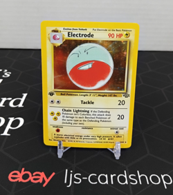 Electrode Jungle 2/64 Holo Rare 1st Edition MP Pokemon Card T1 - Image 1