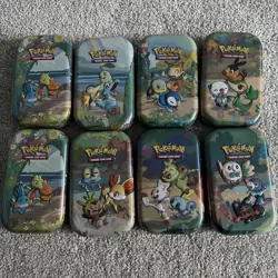 Pokemon 25th Anniversary Celebrations Mini Tin Empty w/ Collectable Card x 8 820650809378 - Image 1