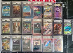 Pokemon Graded Slab Lot of 19 AGS CGC 9-10 GEM MINT PRISTINE (17 Jpn and 2 Cn) - Image 1
