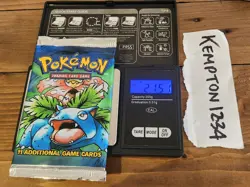 Pokemon 1999 HEAVY Base Set Booster Pack 21.51g - Image 1