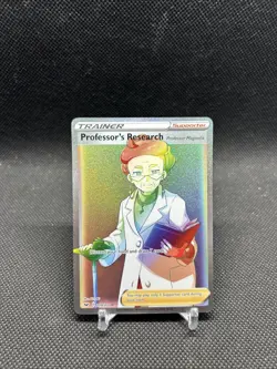Professor's Research Full Art 209/202 Rainbow Rare Sword & Shield Pokemon TCG NM - Image 3