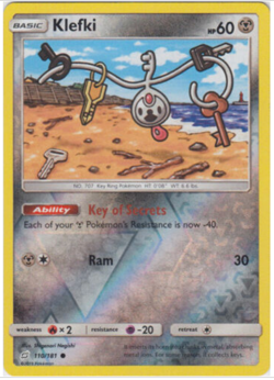 Pokemon - Klefki - 110/181 - Reverse Holo - Team Up - NM/M - New - Image 1