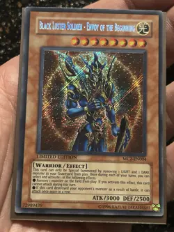 Yugioh Black Luster Soldier - Envoy Of The Beginning MC2 Secret Rare Limited Ed - Image 1