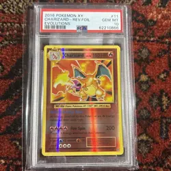2016 Pokemon XY Evolutions Charizard Rev Holo 11/108 PSA 10 Gem Mint - Image 1