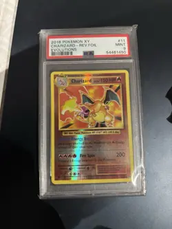 PSA 9 MINT Charizard 11/108 Reverse Holo XY Evolutions 2016 Pokemon Card - Image 1