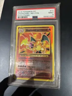 PSA 9 MINT Charizard 11/108 Reverse Holo XY Evolutions 2016 Pokemon Card - Image 2