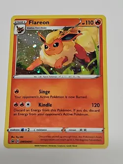 Flareon SWSH041 Sword & Shield Promo Pokemon Card Holo Near Mint NM - Image 1