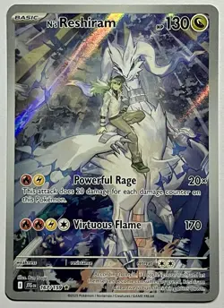 N’s Reshiram 167/159 (NM) IR Scarlet & Violet: Journey Together 2025 Pokemon - Image 1