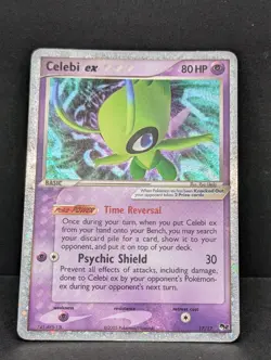Celebi ex 017/017 Pop Series 2 Holo Ultra Rare Pokemon TCG Nintendo promo MP+ - Image 3