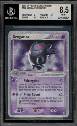 Pokemon Gengar ex EX Fire Red & Leaf Green Holo Ultra Rare #108 BGS 8.5 - Image 1