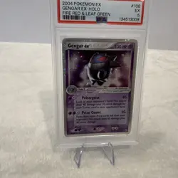 Pokemon Gengar ex EX Fire Red & Leaf Green Holo Ultra Rare #108 PSA 5 Swirl 💫 - Image 2