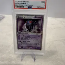 Pokemon Gengar ex EX Fire Red & Leaf Green Holo Ultra Rare #108 PSA 5 Swirl 💫 - Image 3