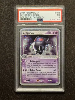 Pokemon Gengar ex EX Fire Red & Leaf Green Holo Ultra Rare #108 PSA 5 - Image 3