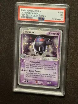 Pokemon Gengar ex EX Fire Red & Leaf Green Holo Ultra Rare #108 PSA 5 - Image 4