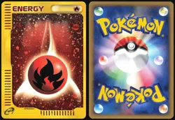 FIRE ENERGY MCDONALDS PROMO POKEMON JAPANESE HOLO 2002 LIGHT PLAYED - Image 1