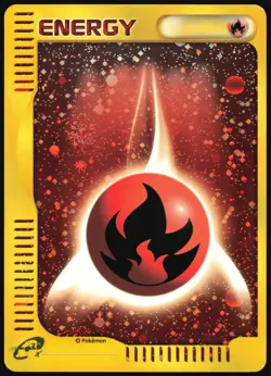 FIRE ENERGY MCDONALDS PROMO POKEMON JAPANESE HOLO 2002 LIGHT PLAYED - Image 2
