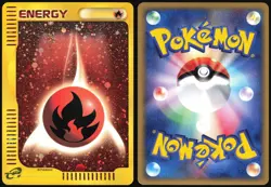 FIRE ENERGY MCDONALDS PROMO POKEMON JAPANESE HOLO 2002 LIGHT PLAYED - Image 1