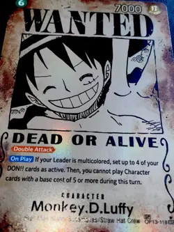 Monkey.D.Luffy (118) (Wanted Poster) OP13-118 Carrying On His Will Foil🏴‍☠ - Image 5