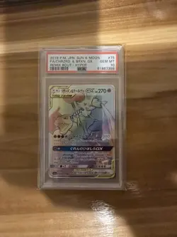 Charizard & Braixen GX PSA 10 Rainbow HR 075/064 sm11a Card Pokemon Japanese - Image 1