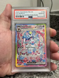 Pokemon Sylveon EX Prismatic Evolutions Holo Card 156/131 PSA 10 - Image 1