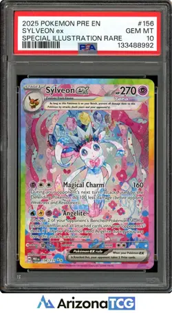 Pokemon 2025 Sylveon ex 156/131 SIR Prismatic Evolutions GEM MINT PSA 10 - Image 1