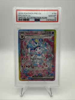 Pokemon Sylveon EX Prismatic Evolutions Holo Card 156/131 PSA 10 - Image 1