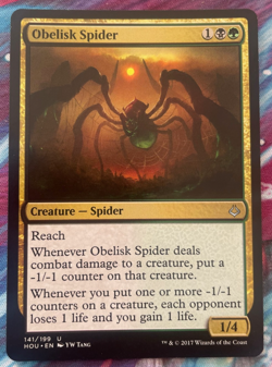 MTG Obelisk Spider from Hour of Devastation NM - Image 1