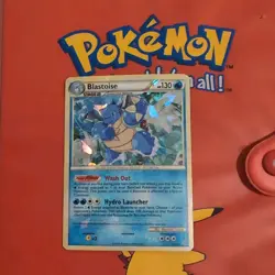Pokemon TCG Blastoise 13/95 Cracked Ice Holo Bleed Rare HGSS Unleashed Card LP+ - Image 3