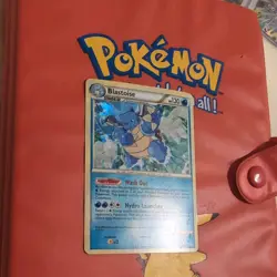 Pokemon TCG Blastoise 13/95 Cracked Ice Holo Bleed Rare HGSS Unleashed Card LP+ - Image 4