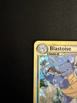 Pokemon TCG Blastoise 13/95 HGSS Unleashed Cracked Ice Holo Card - Image 3