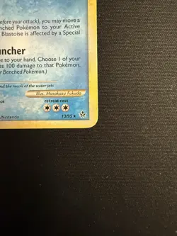 Pokemon TCG Blastoise 13/95 HGSS Unleashed Cracked Ice Holo Card - Image 5