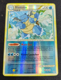 Pokemon TCG Blastoise Unleashed Promo Card 13/95 Cracked Ice Holo 2010 - Image 1