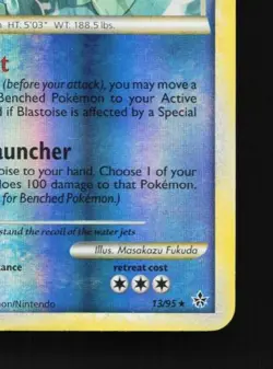 Blastoise 13/95 MP Unleashed English Pokemon Card TCG - Image 4